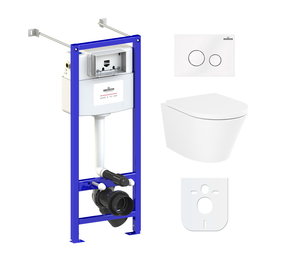 Изображение товара Комплект инсталляции с унитазом Lavinia Boho Biore Rimless 77050191 Германия