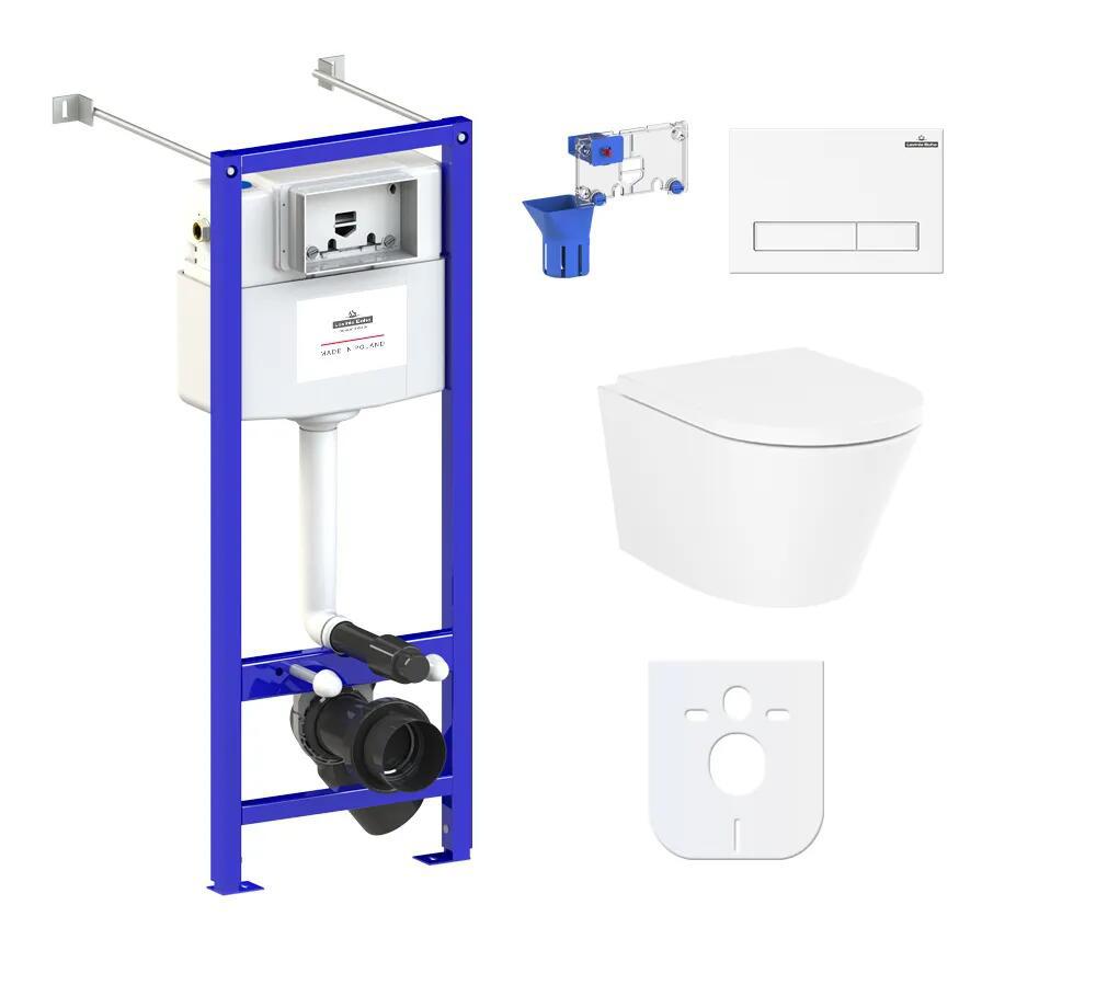 Изображение товара Комплект инсталляции и унитаз Lavinia Boho Rimless Biore Compacto с низким шумом