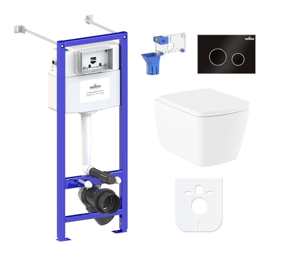 Изображение товара Комплект инсталляции с унитазом Lavinia Boho Aveo Rimless белый Германия