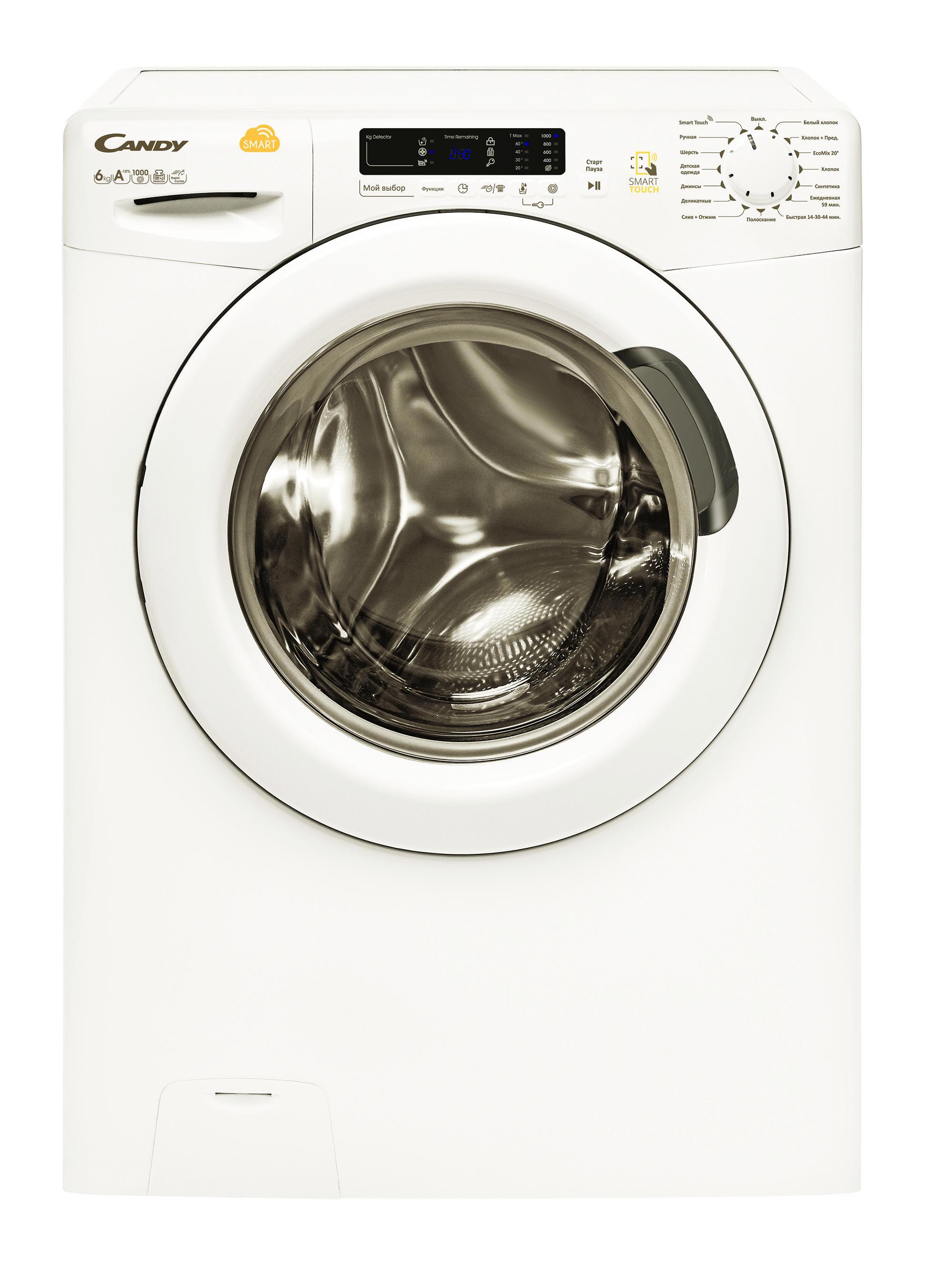 Изображение товара Стиральная машина 60x85x40 см 6 кг цвет белый Candy Smart CS4 106 2D1/2-07, 31007232 Изображение товара Стиральная машина 60x85x40 см 6 кг цвет белый Candy Smart CS4 106 2D1/2-07, 31007232