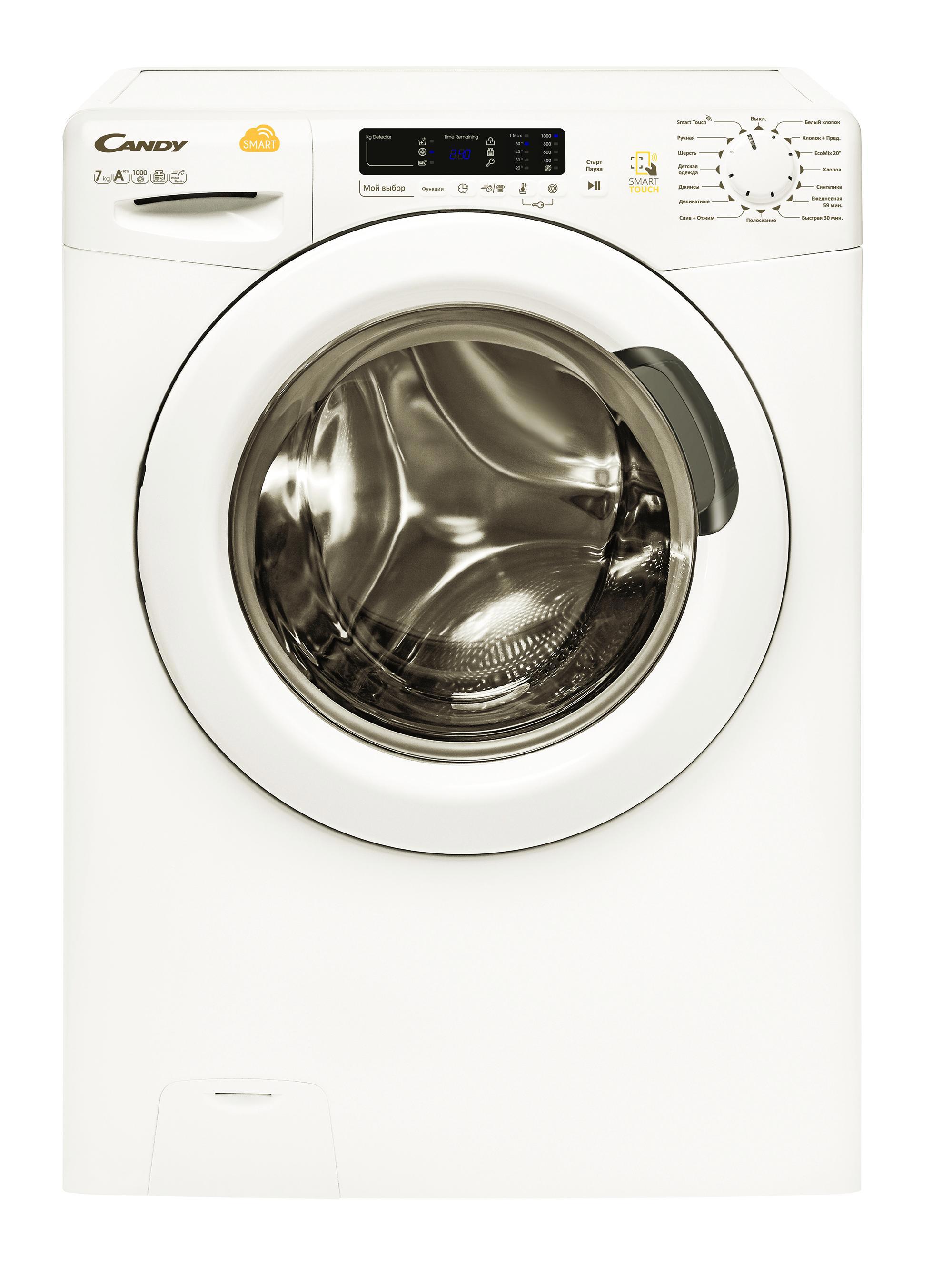 Изображение товара Стиральная машина 60x85x40 см 7 кг цвет белый Candy Smart CS4 107 2D1/2-07, 31007234 Изображение товара Стиральная машина 60x85x40 см 7 кг цвет белый Candy Smart CS4 107 2D1/2-07, 31007234