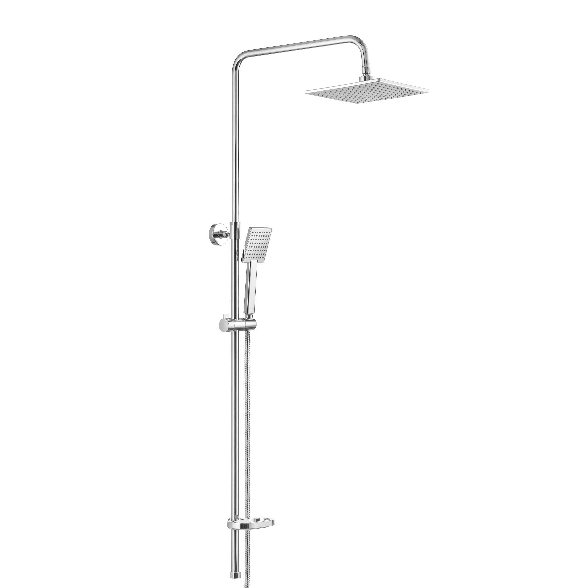 Изображение товара Душевая стойка Swedbe Calypso 5064 с верхним и ручным душем, регулировкой высоты и 1 режимом