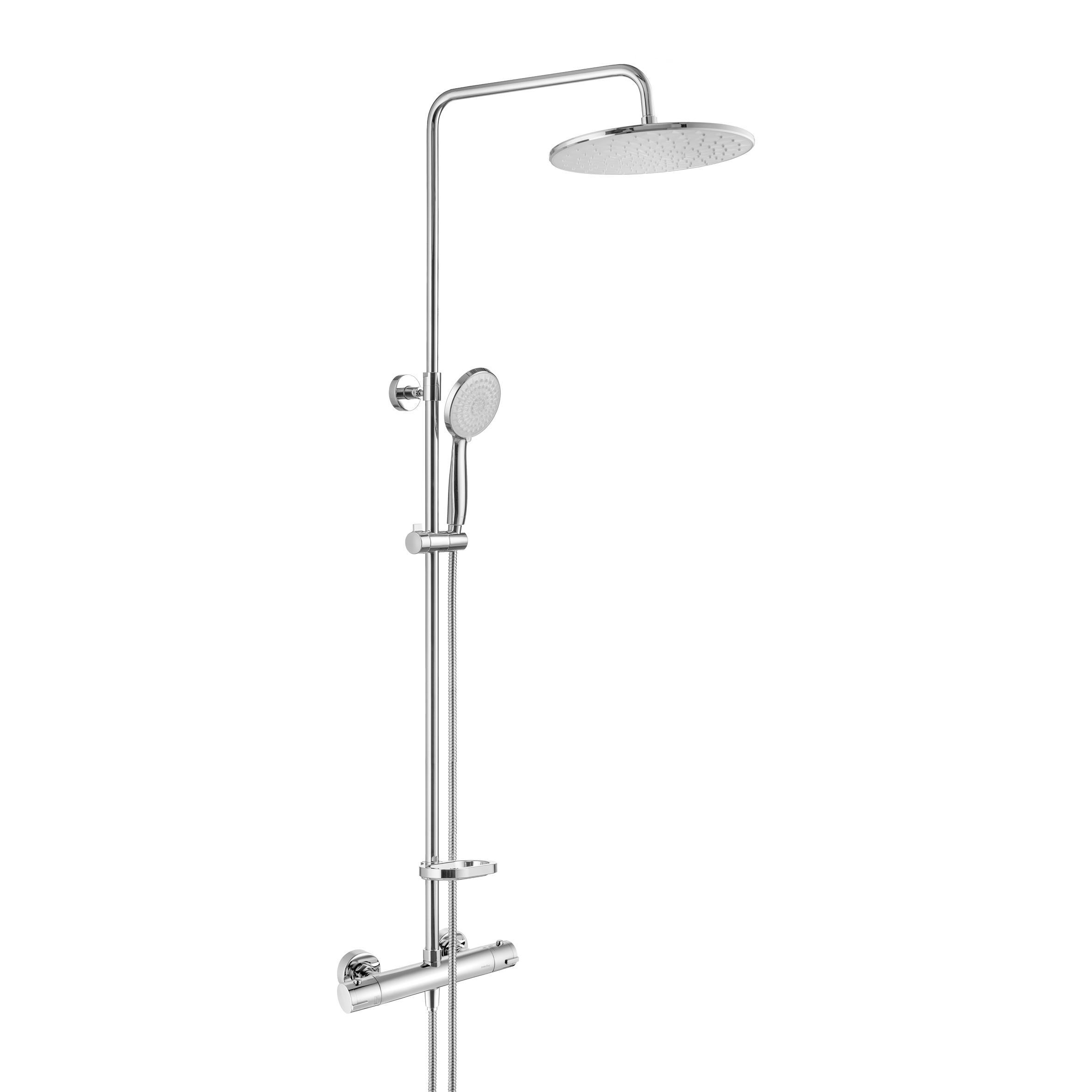 Изображение товара Смеситель для душа Swedbe Platta 9091 с термостатом и глянцевым хромом