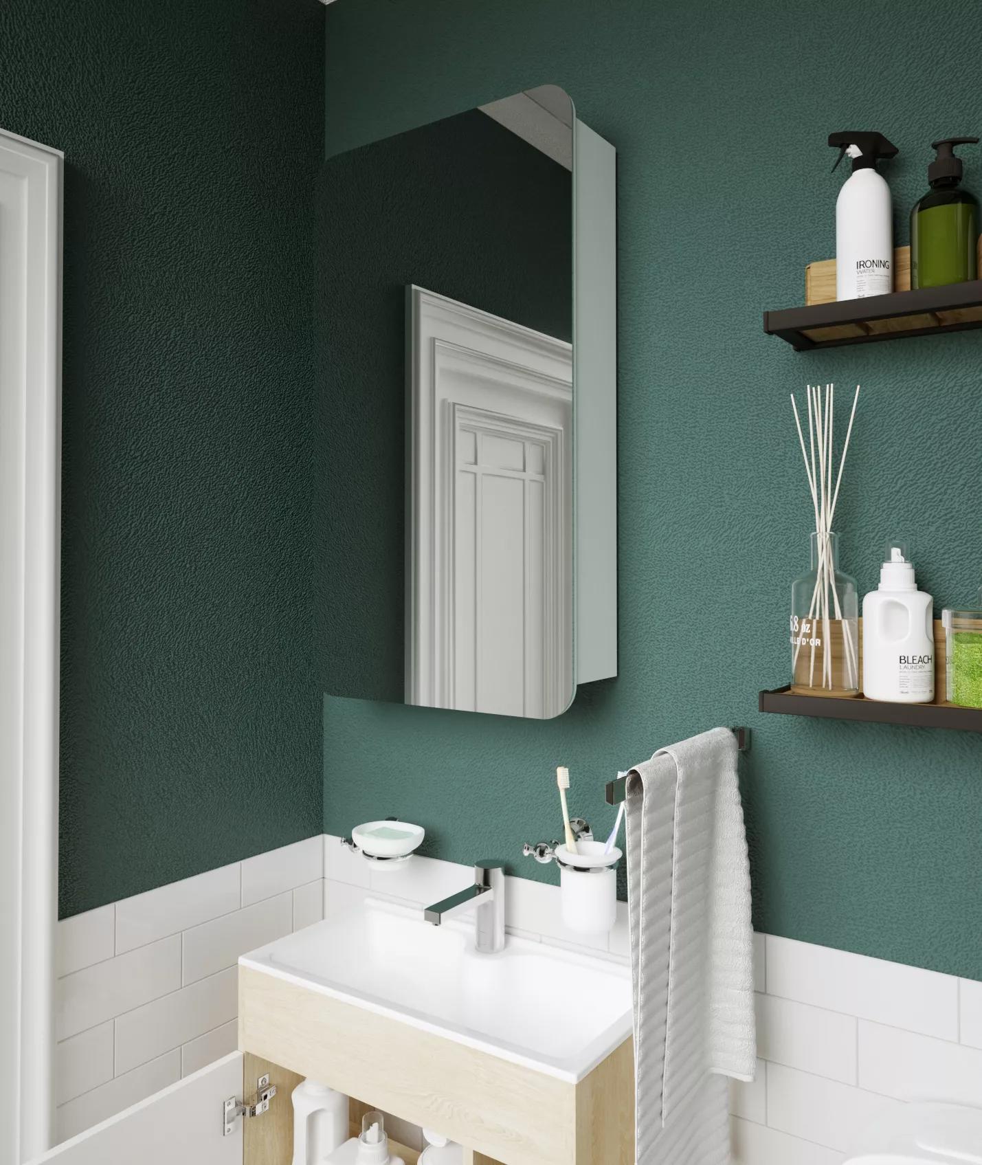 Изображение товара Шкаф зеркальный подвесной 1Marka Nuvo У83224 50x90 см