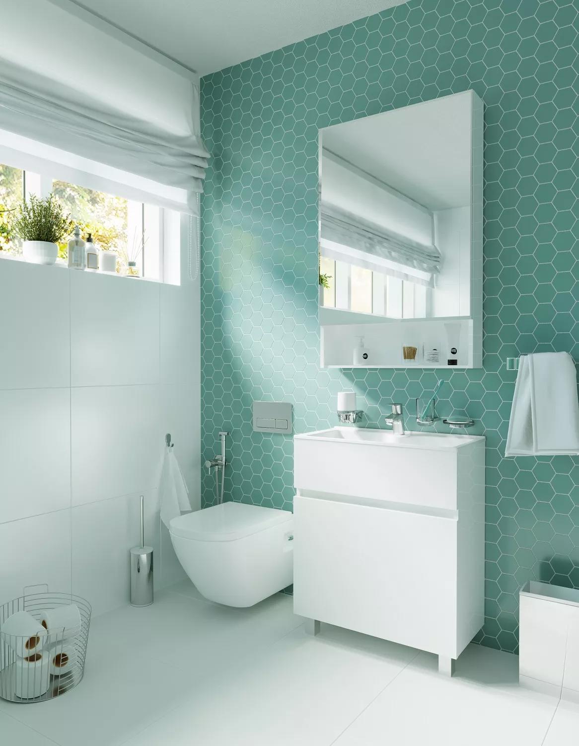 Изображение товара Шкаф зеркальный 1Marka Mira У83225 60x90 см с плавным закрыванием