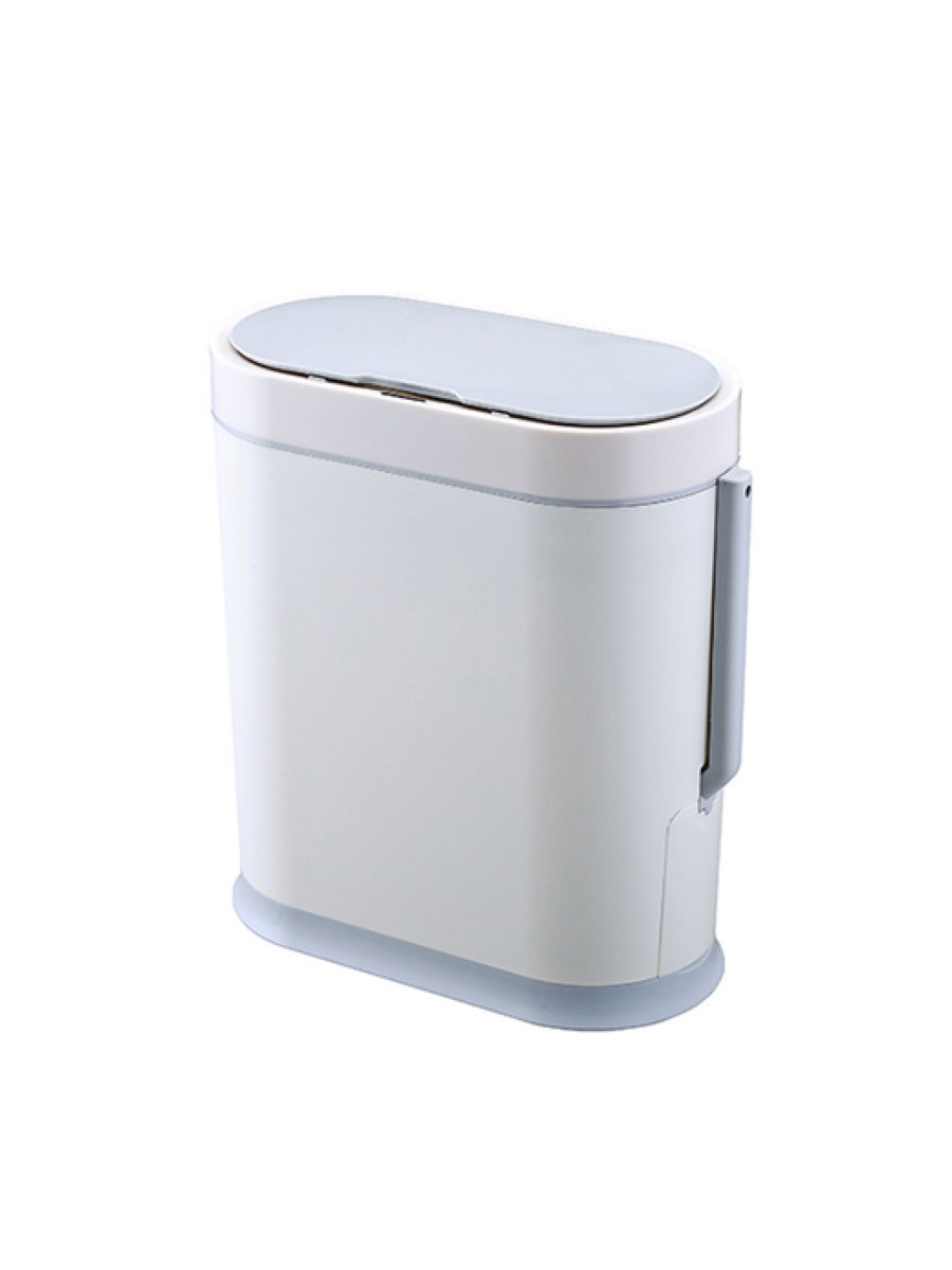 Изображение товара Ведро мусорное с ёршиком сенсорное Foodatlas JAH-6712 цвет белый 8 л