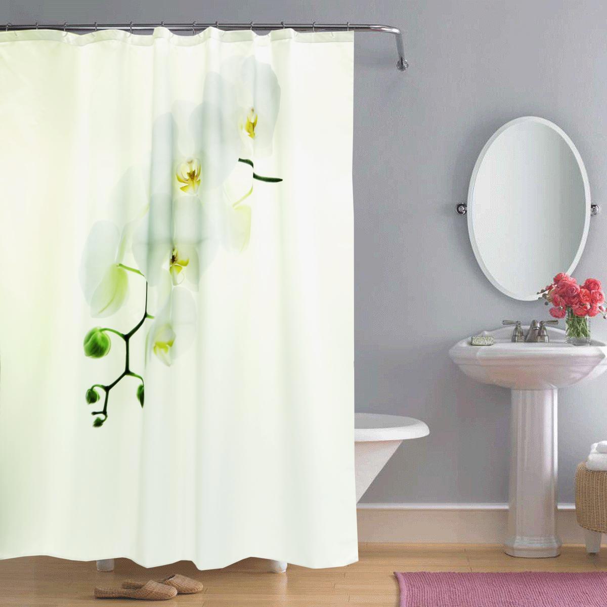 Изображение товара Шторка для ванной комнаты Bacchetta Orchidea 180x200см
