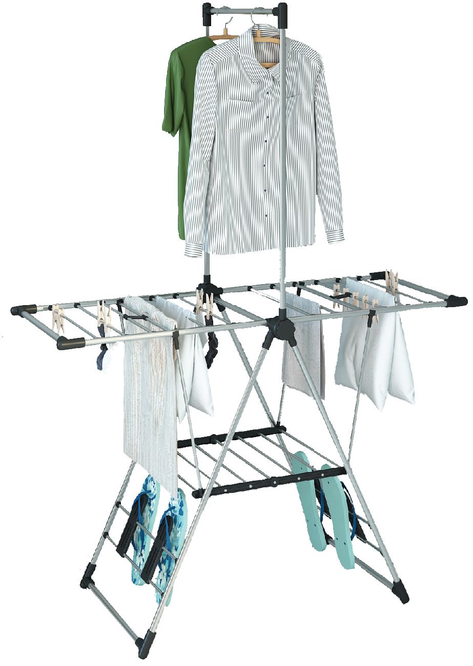 Изображение товара Напольная раскладная сушилка для белья Maxim JOY Home из нержавеющей стали