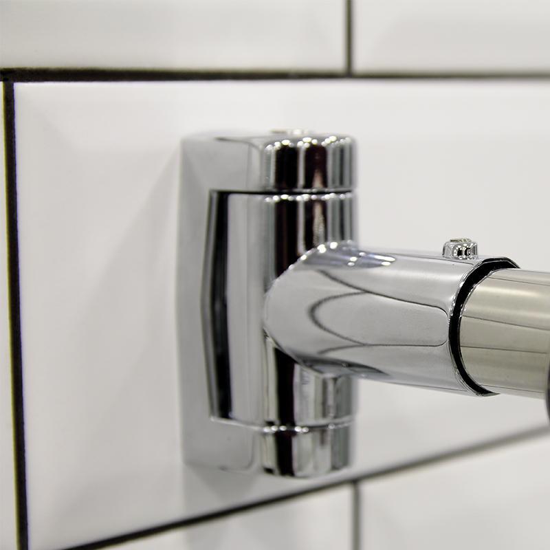 Изображение товара Карниз Радомир для душевого поддона Верчели 120x80 Л-образный хром нержавеющая сталь