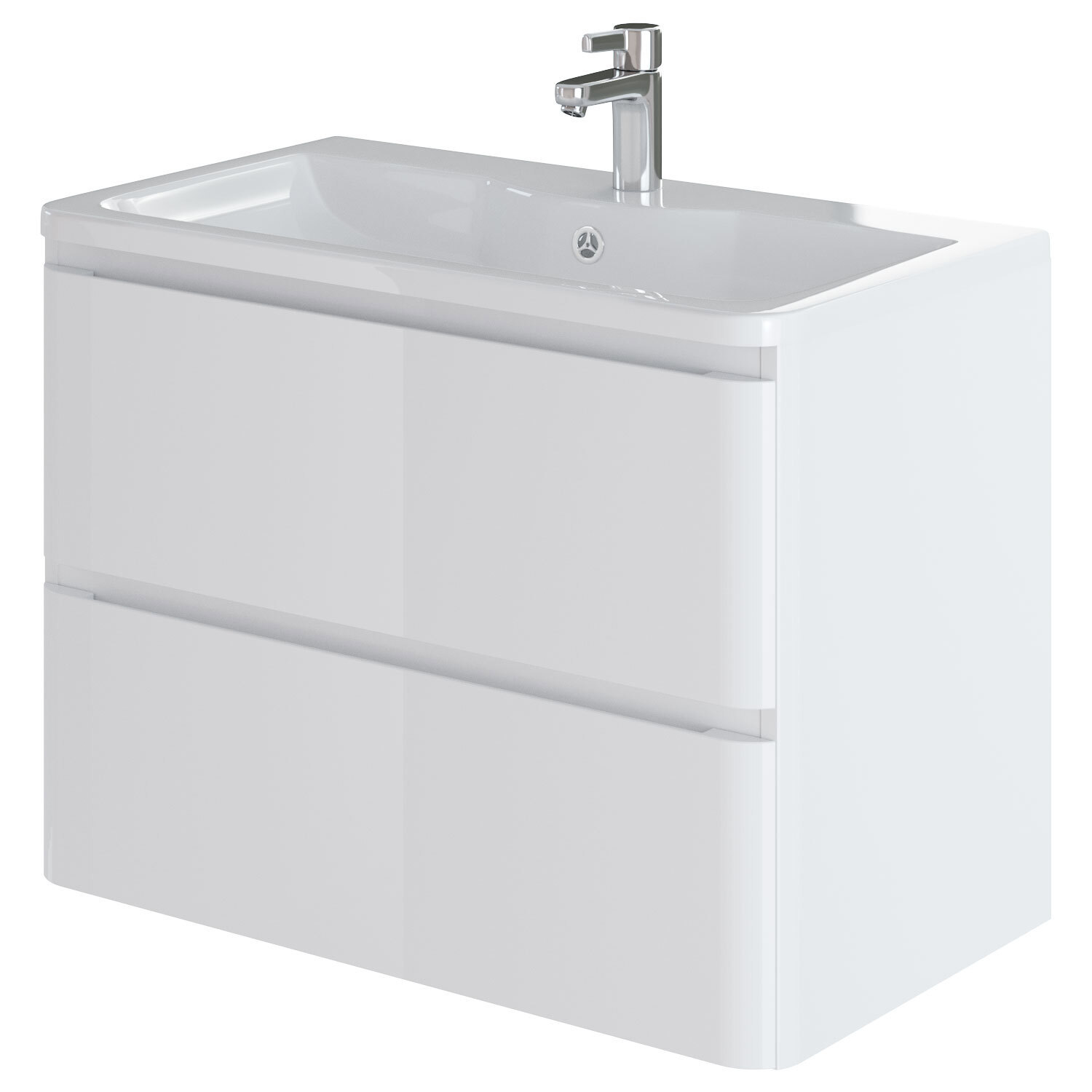 Изображение товара Тумба с раковиной подвесная Итана Roberto 80 795x456x606 Белый