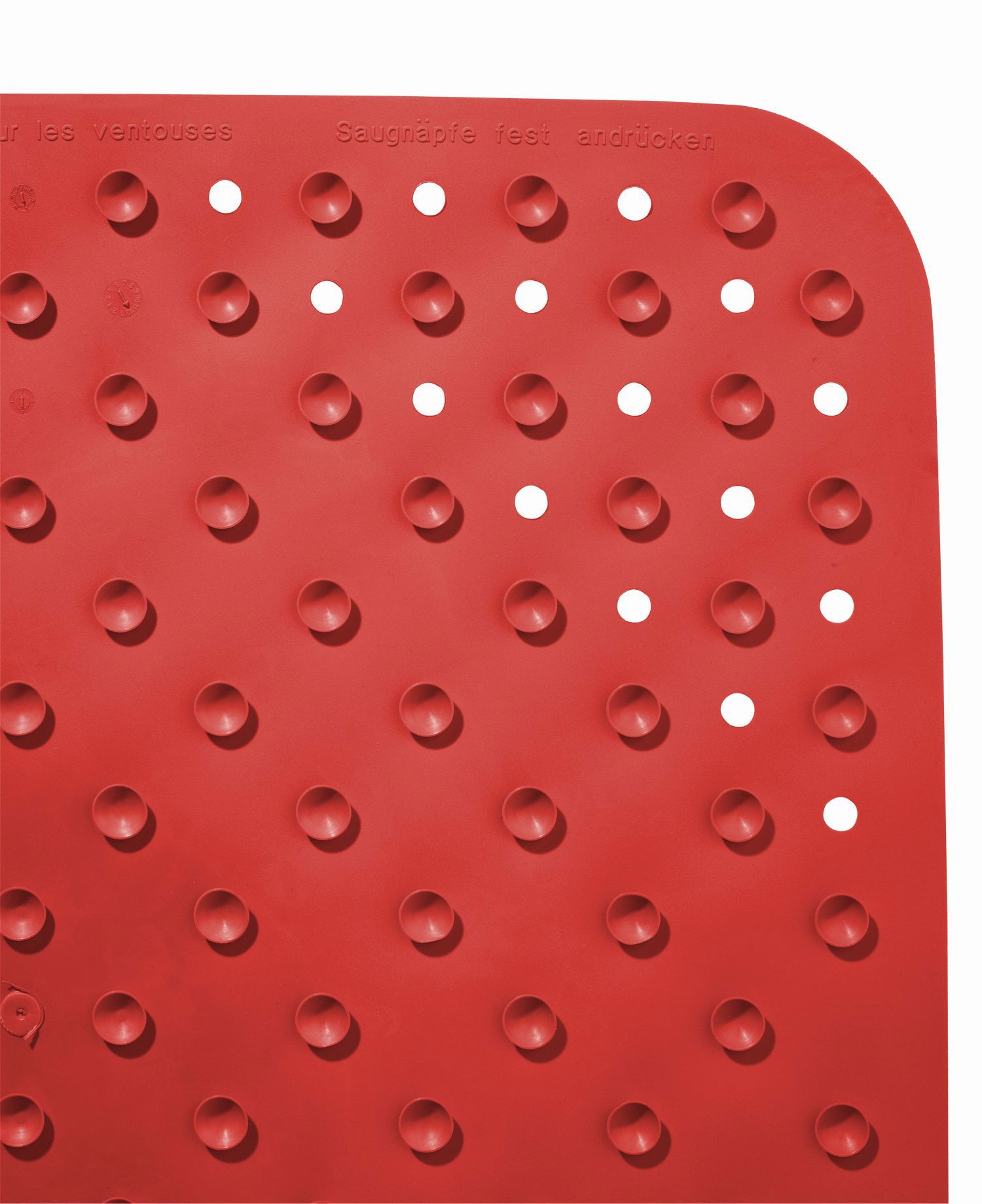 Изображение товара Коврик противоскользящий Ridder Plattfuss 54x54см цвет красный