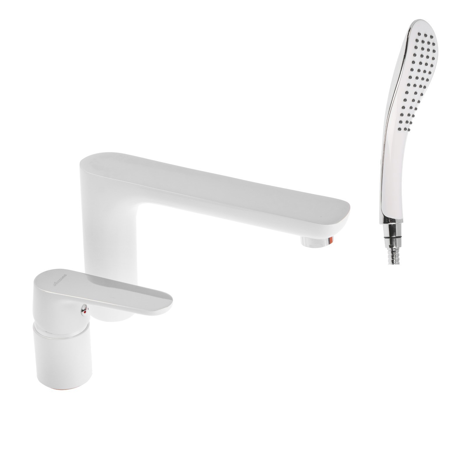 Изображение товара Смеситель ACCOONA A6519G Однорычажный Белый Латунь 21 см излив