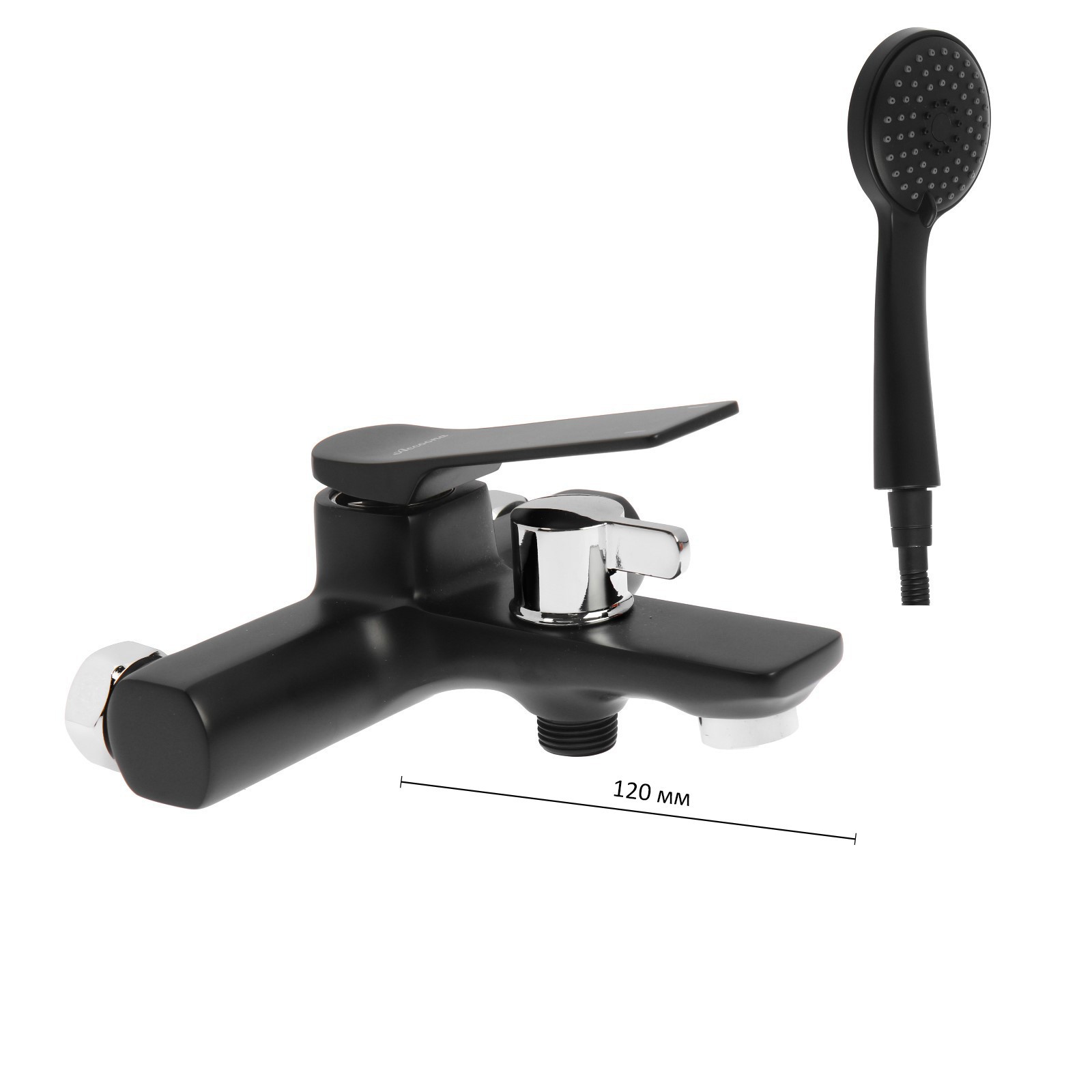 Изображение товара Смеситель для ванны Accoona A63122F однорычажный цвет черный