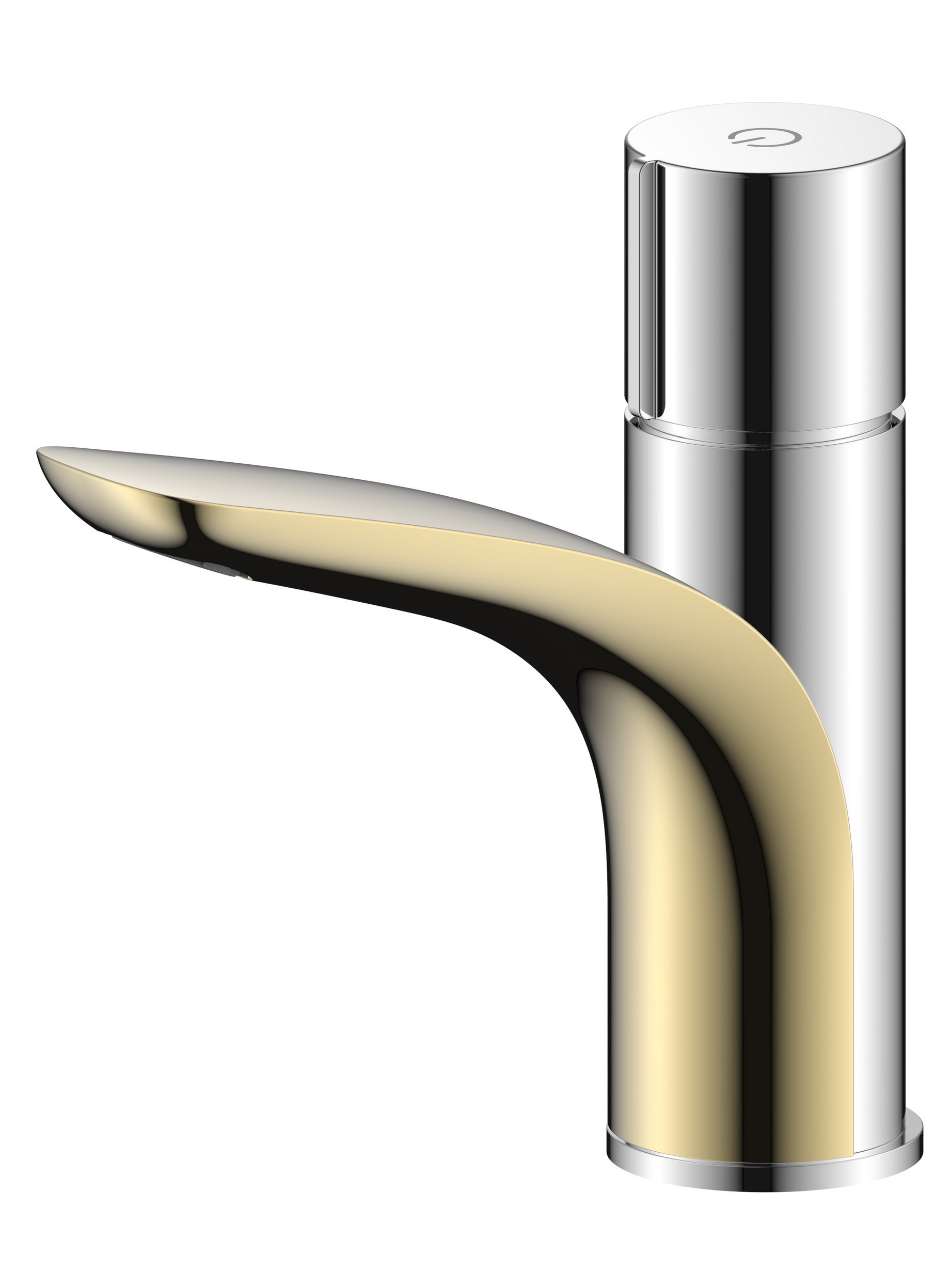 Изображение товара Смеситель для раковины Argotech Gelios gold 3504L нажимной механизм цвет хром