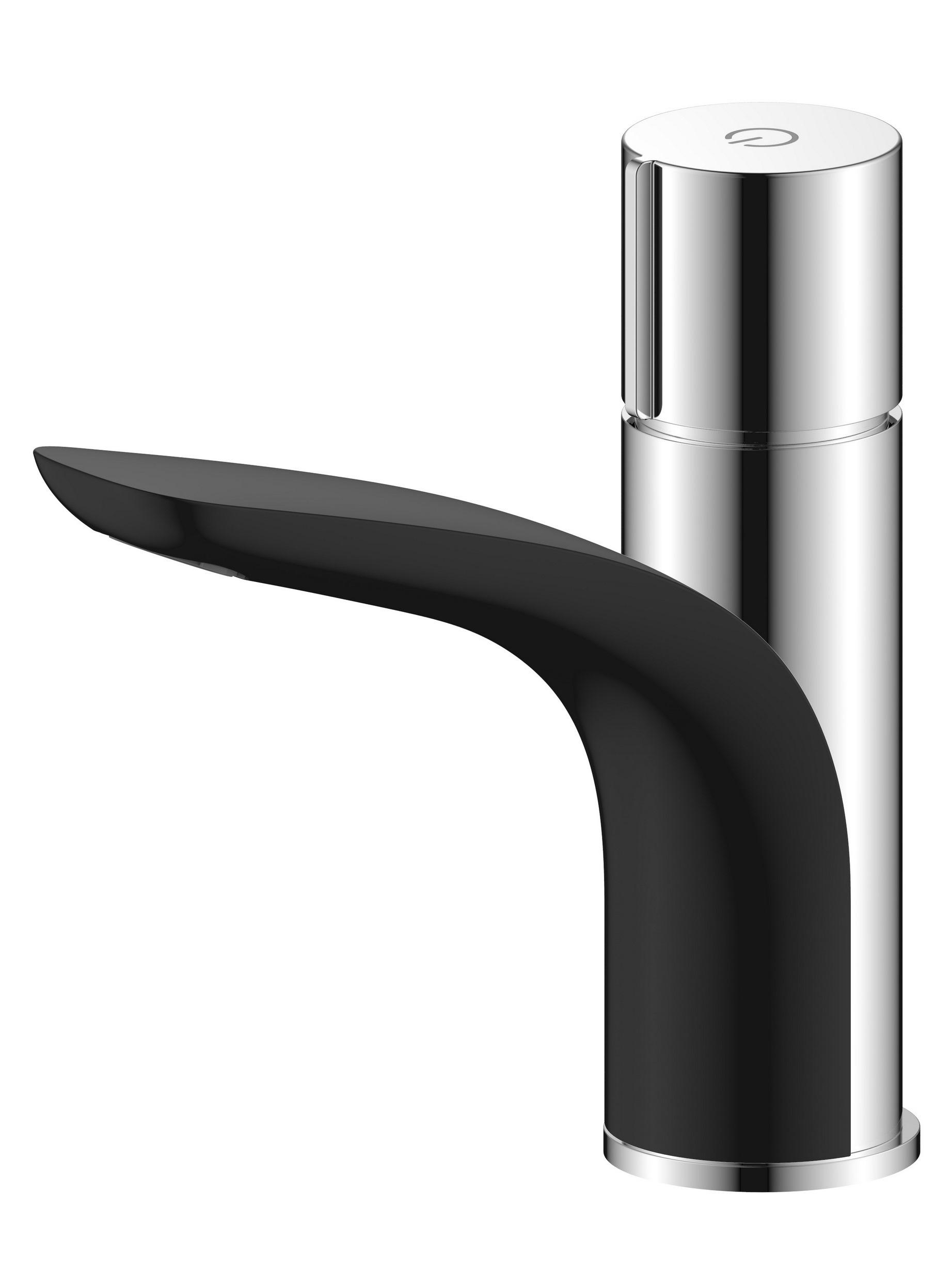 Изображение товара Смеситель для раковины Argotech Gelios black-G 3504L нажимной механизм хром