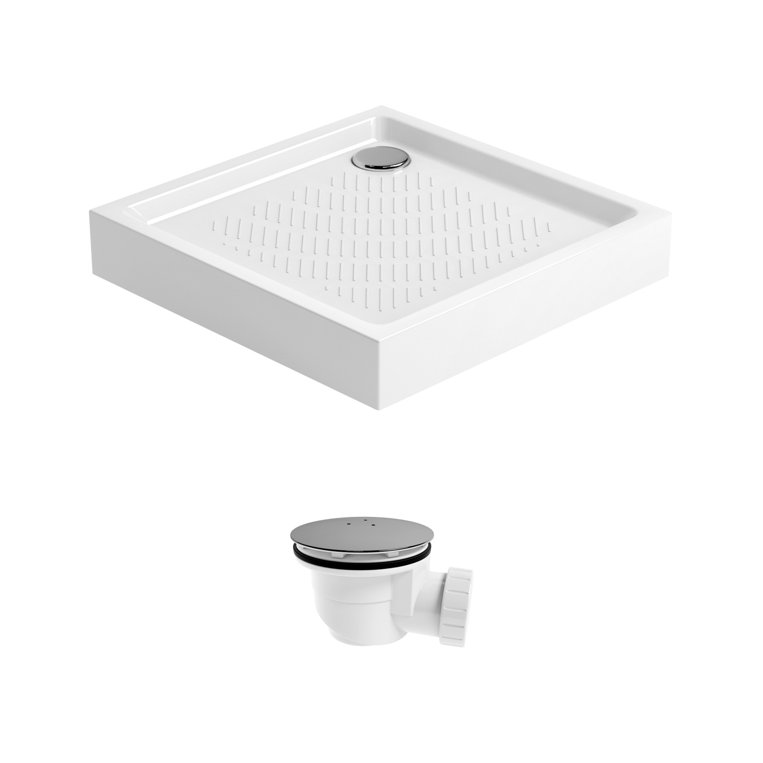 Изображение товара Душевой поддон Lavinia Boho 3707380S Rock квадратный акриловый 80x80см