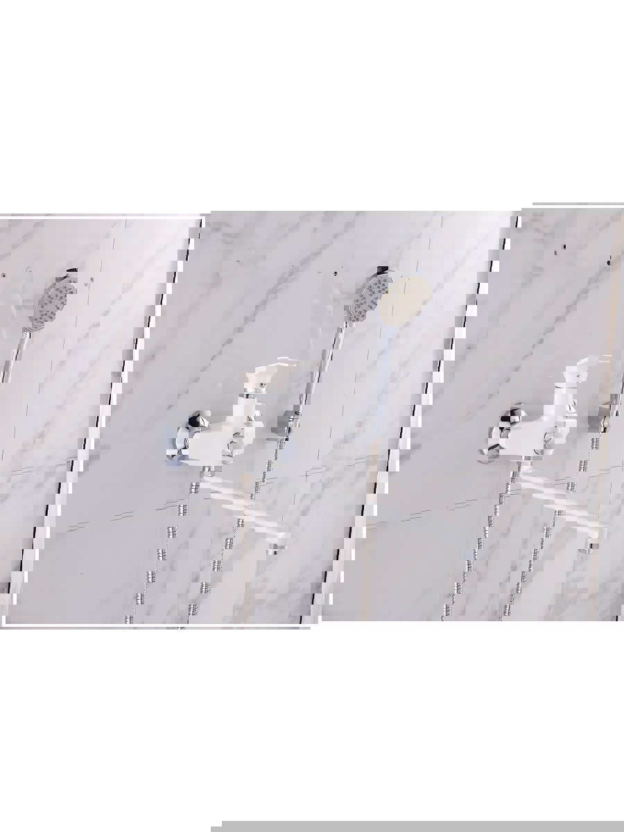 Изображение товара Смеситель Mynah M2201J рычажный белый с длинным изливом 40 см