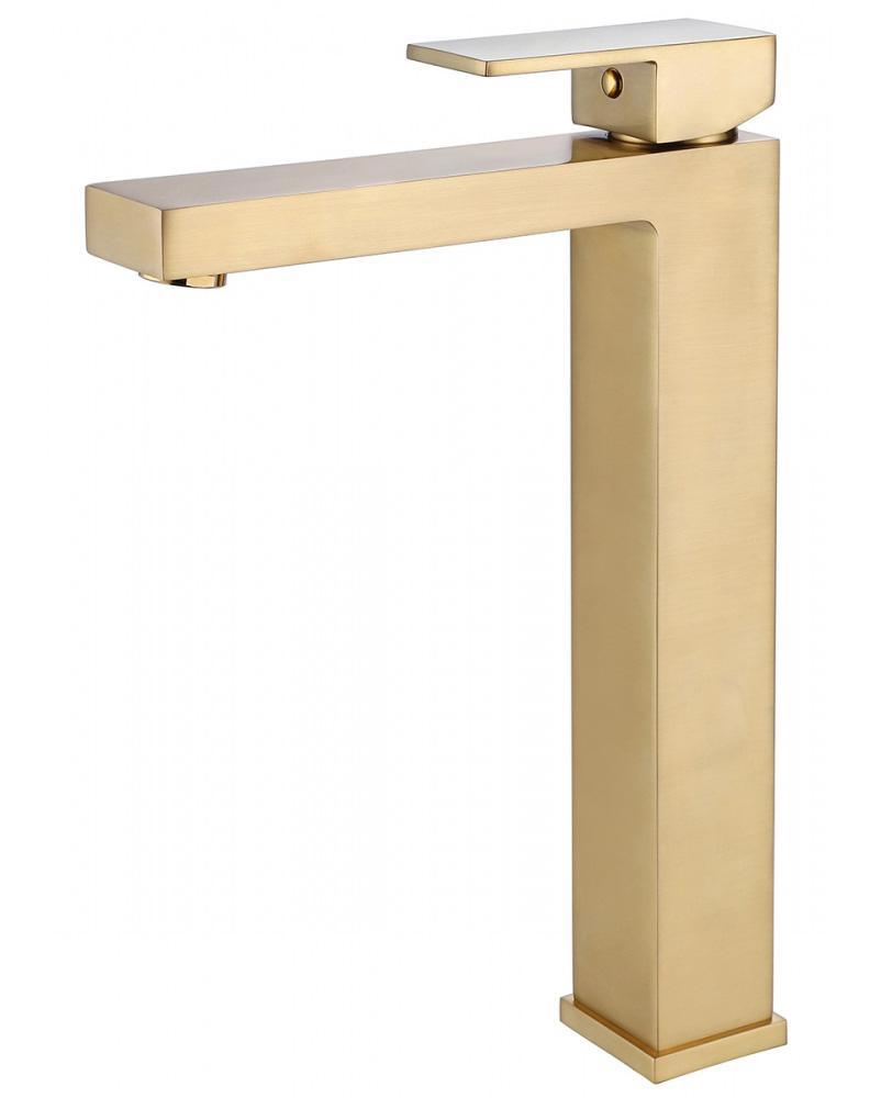 Изображение товара Смеситель ABBER Daheim AF8211G для раковины с однорычажным управлением золото матовое