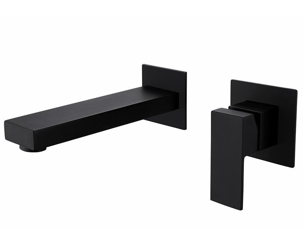 Изображение товара Смеситель для раковины Abber Daheim AF8212B однорычажный черный матовый