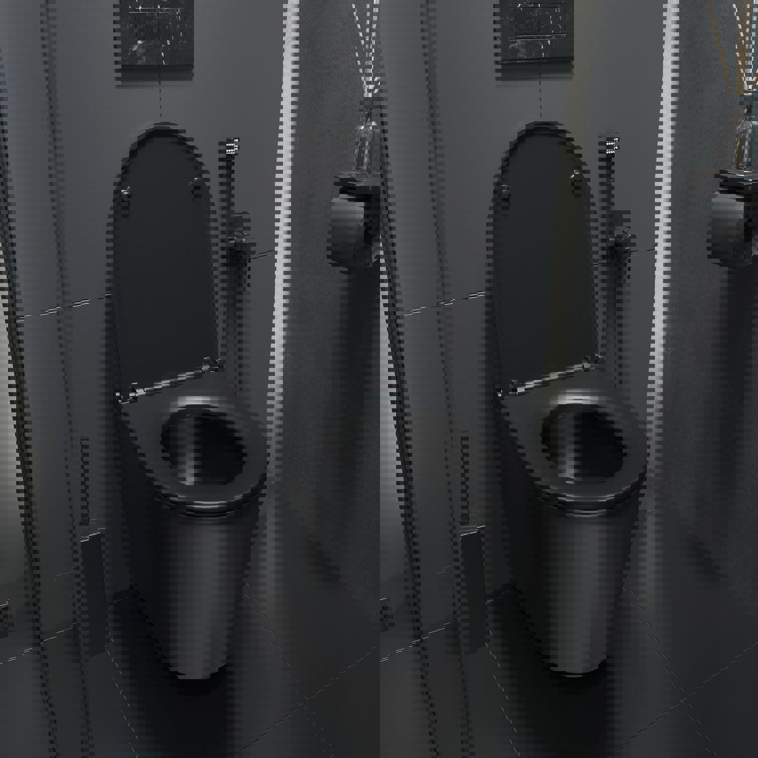 Изображение товара Унитаз подвесной Iddis Calipso CALR3BMi25 безободковый цвет чёрный матовый