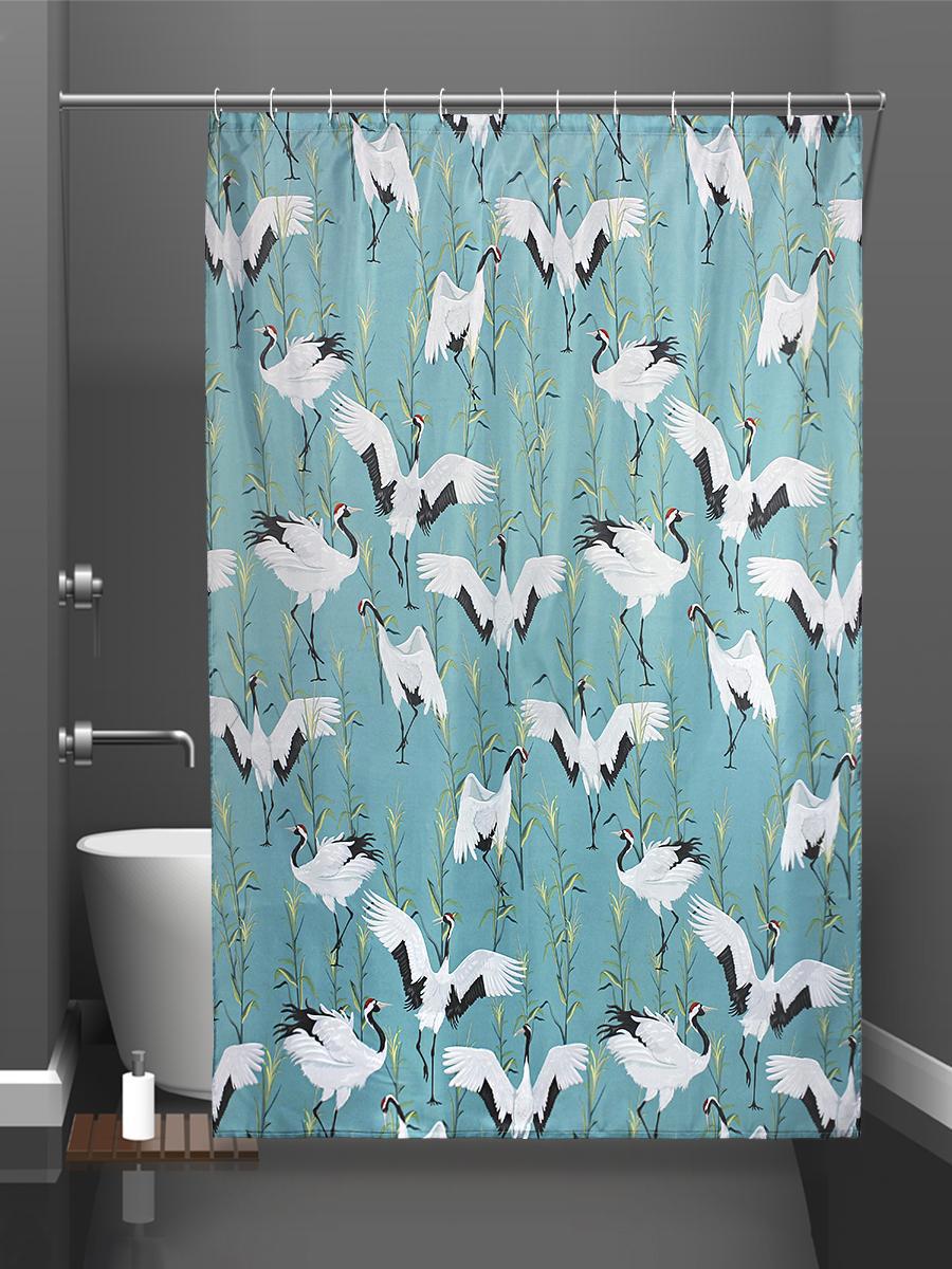 Изображение товара Шторка для ванной комнаты BATH PLUS CH21030 180x180см цвет разноцветный Изображение товара Шторка для ванной комнаты BATH PLUS CH21030 180x180см цвет разноцветный