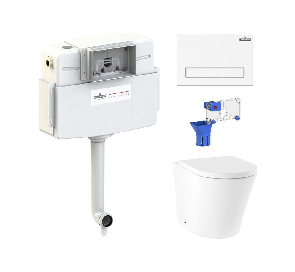 Изображение товара Комплект инсталляция Lavinia Boho Biore ультратонкая клавиша смыва белый