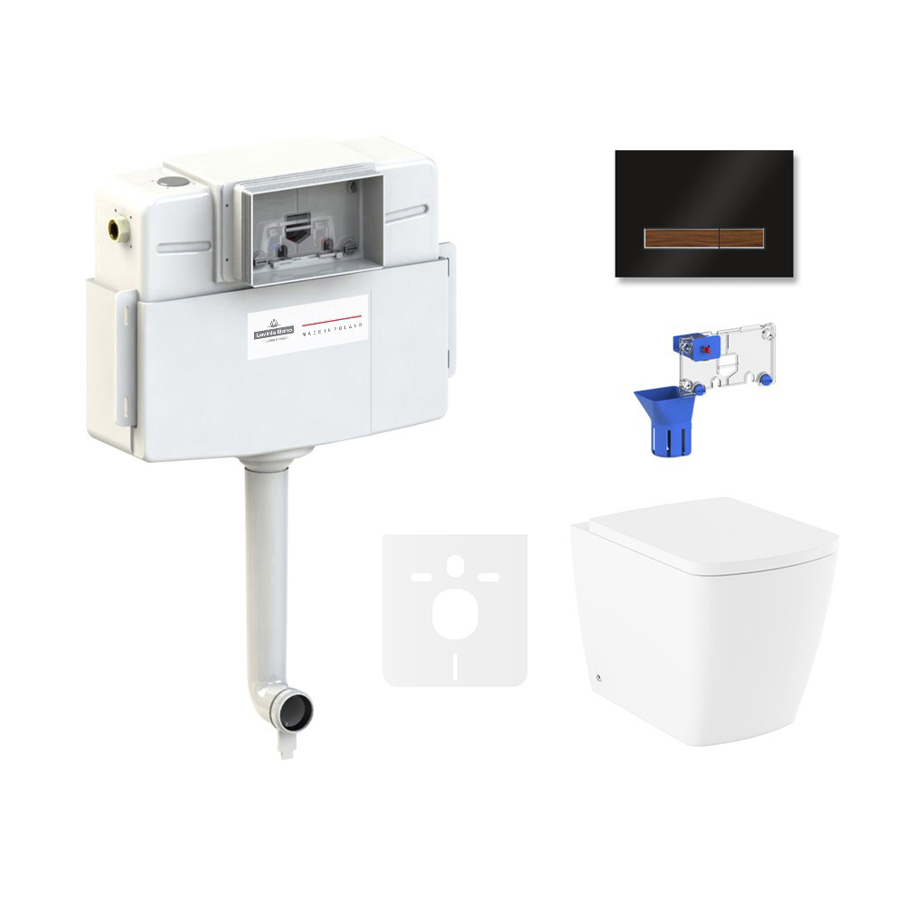 Изображение товара Комплект инсталляции Lavinia Boho Aveo с безободковой чашей и клавишей смыва