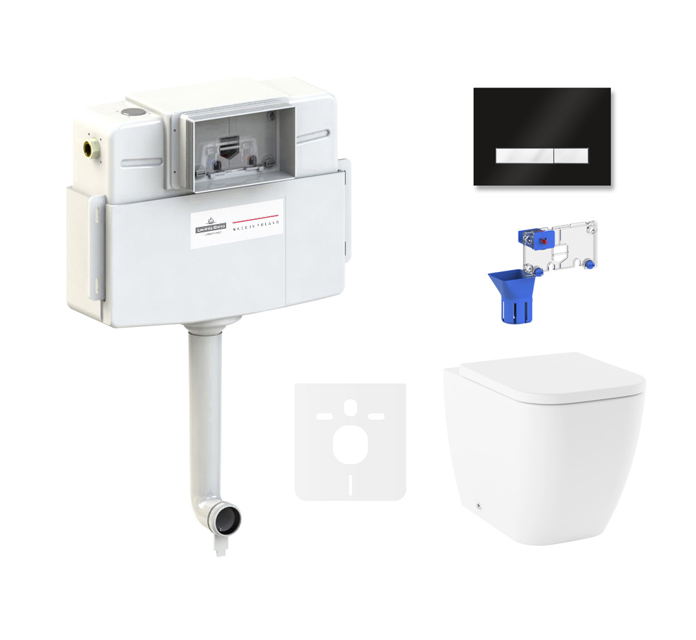 Изображение товара Комплект инсталляции Lavinia Boho One 87551024 с клавишей смыва цвет черный