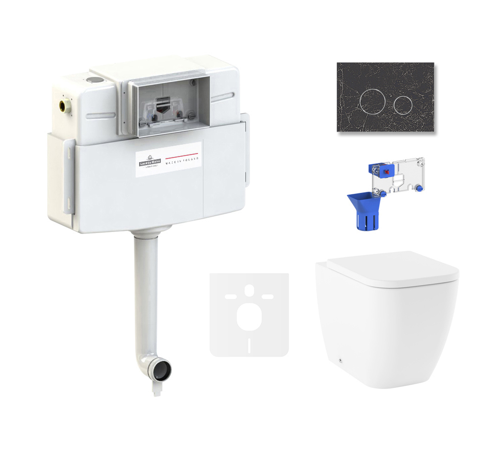 Изображение товара Комплект инсталляции Lavinia Boho One 87551032 с клавишей смыва цвет черный