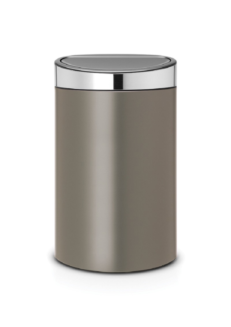 Изображение товара Мусорный бак Brabantia Touch Bin New 114885 40л платиновый Изображение товара Мусорный бак Brabantia Touch Bin New 114885 40л платиновый
