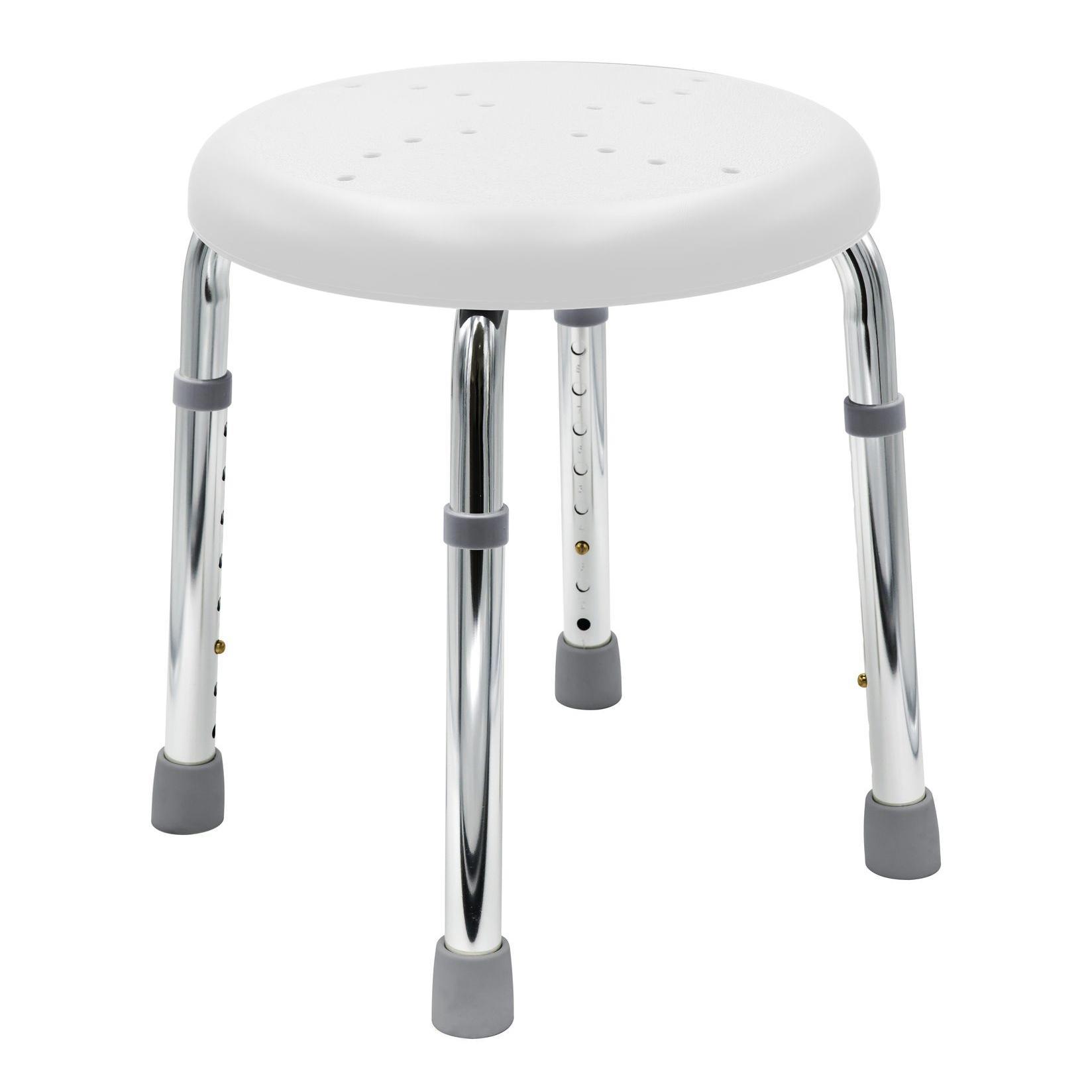 Изображение товара Табурет Ridder А170101 для ванной комнаты с регулируемой высотой Go белый