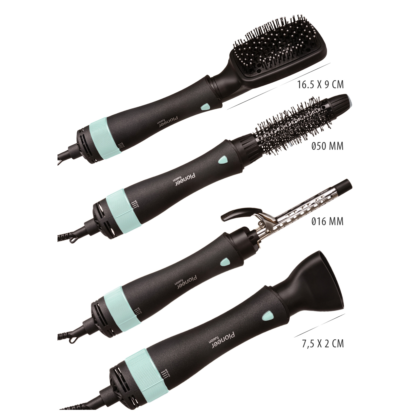 Изображение товара Фен-щетка Pioneer HB-1003D 1000 Вт с насадками для укладки и сушки