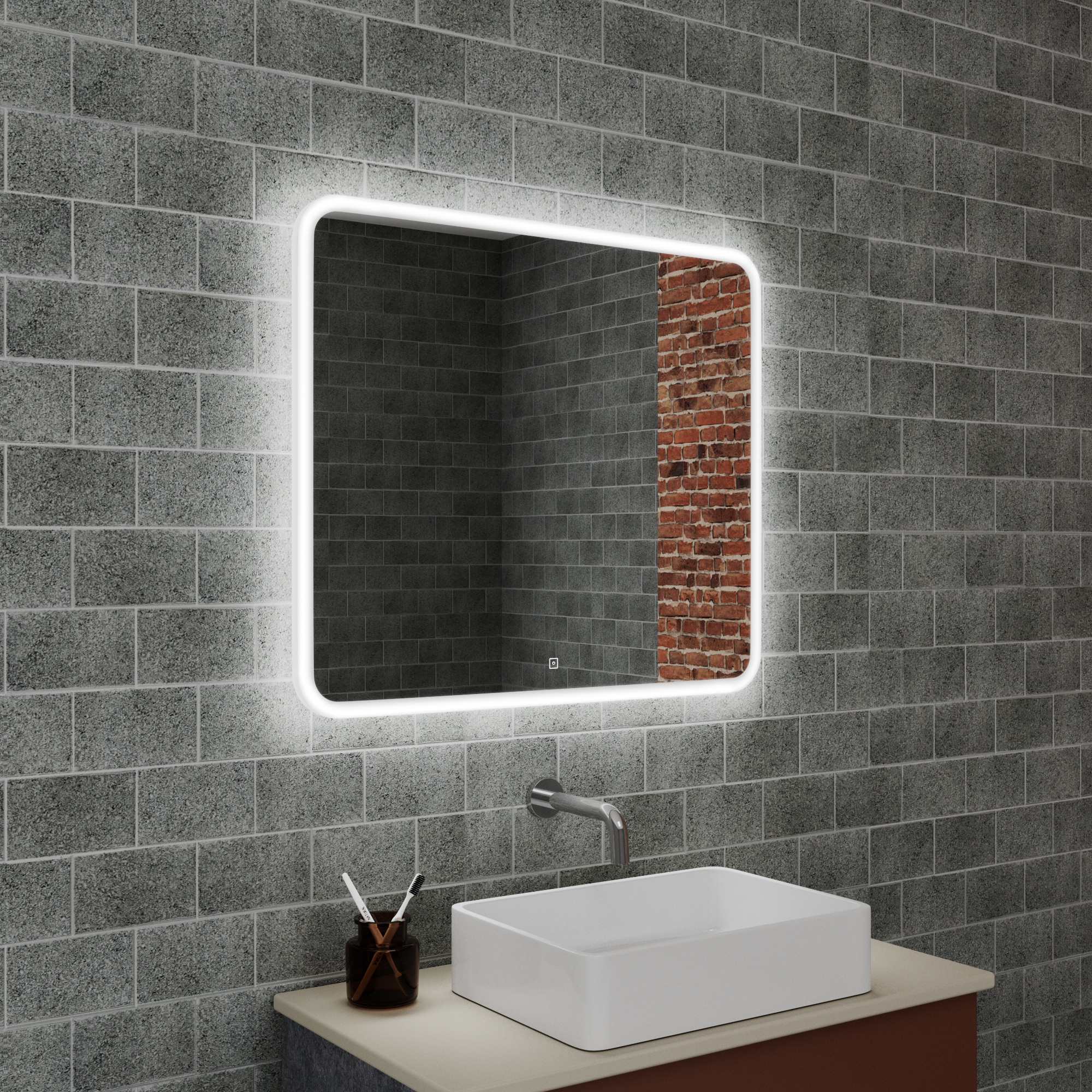 Изображение товара Зеркало BAUEDGE Stil 80x70см BS8070