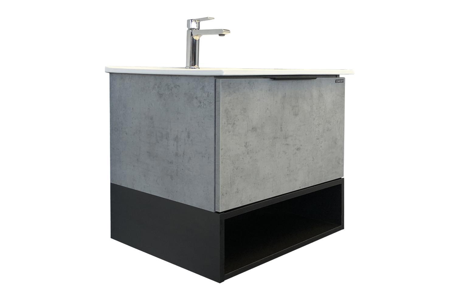 Изображение товара Тумба Comforty Франкфурт 60 бетон светлый с раковиной для ванной