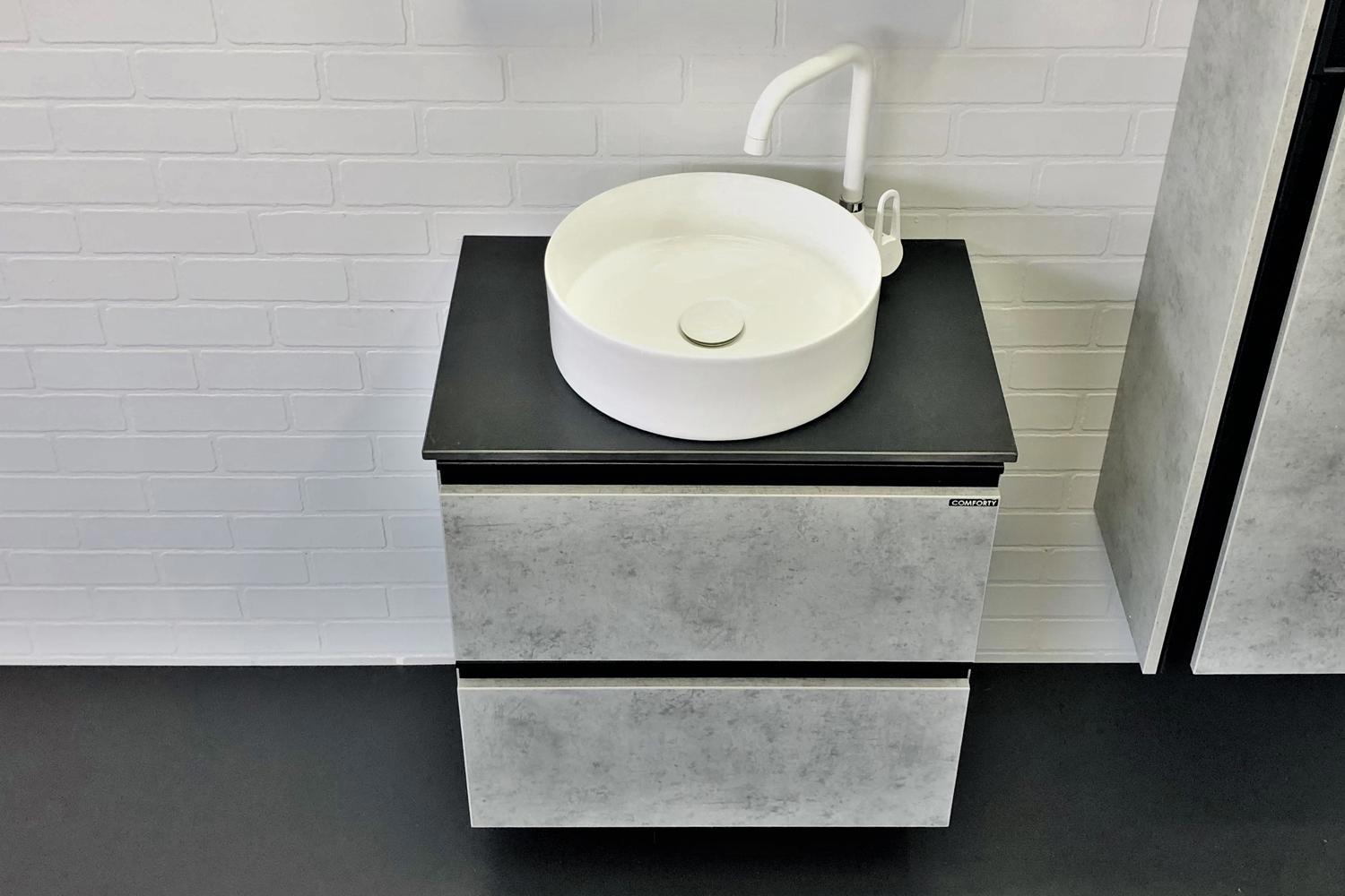 Изображение товара Тумба для раковины Comforty Эдинбург 60 см с двумя ящиками и системой плавного закрывания