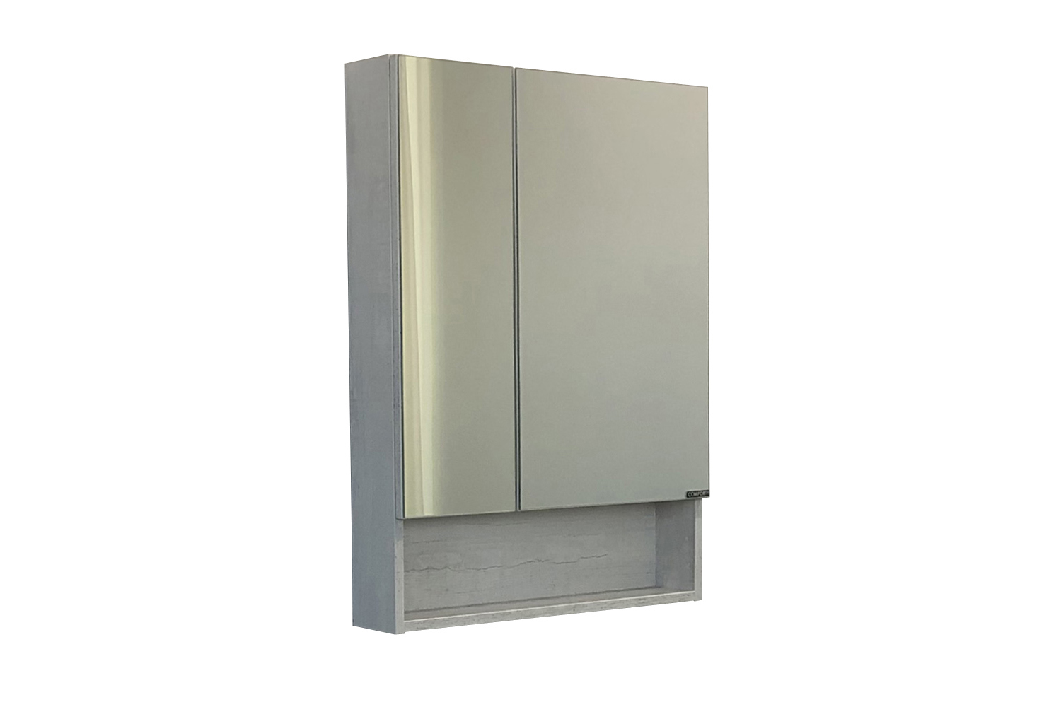 Изображение товара Зеркало-шкаф Comforty Никосия-60 дуб белый для ванной комнаты