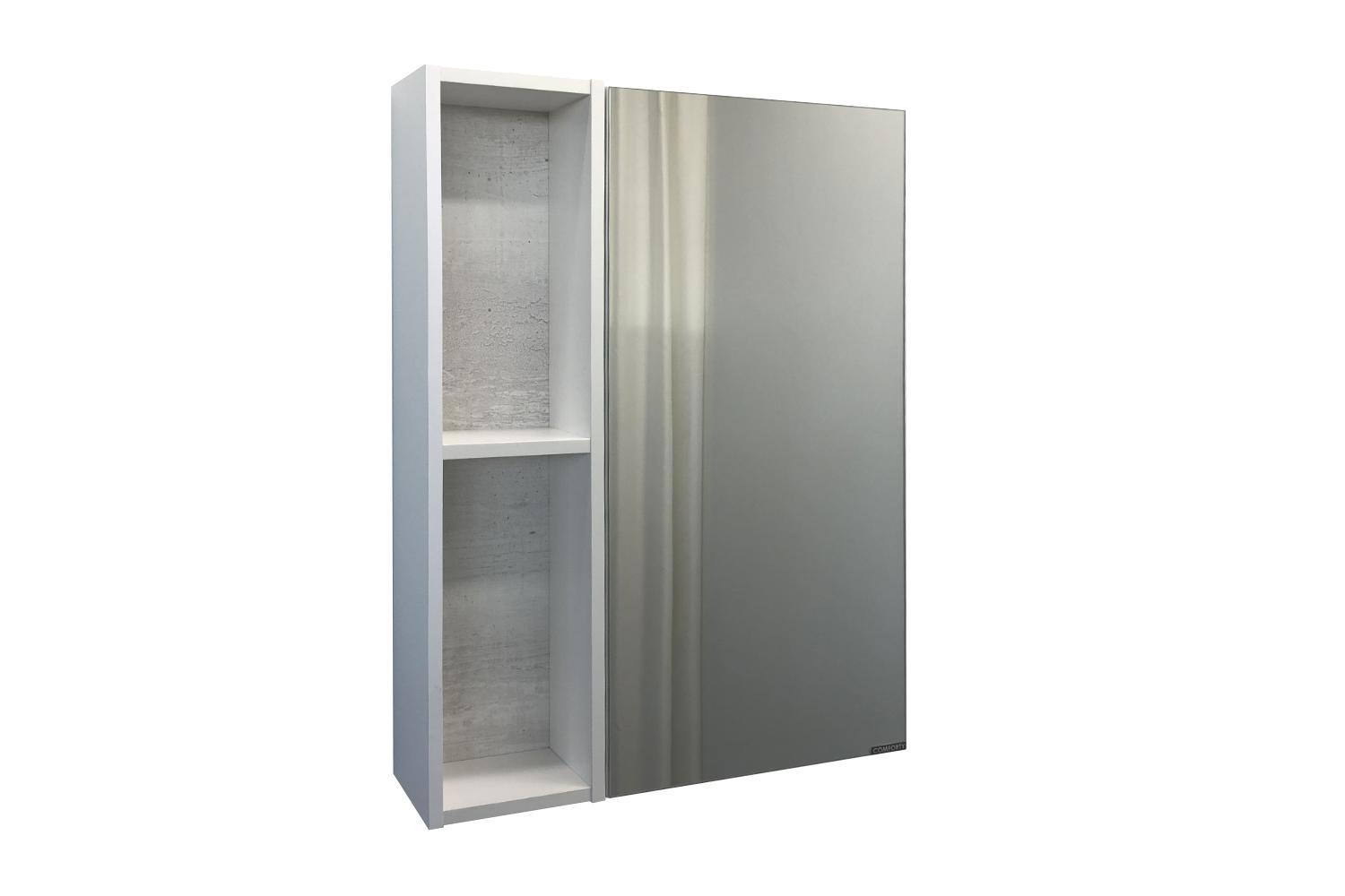 Изображение товара Зеркало-шкаф Comforty Прага-60 дуб белый