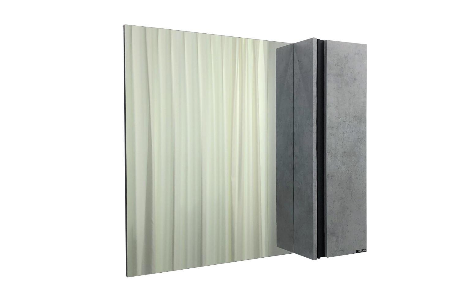 Изображение товара Зеркало-шкаф Comforty Эдинбург-90 бетон светлый