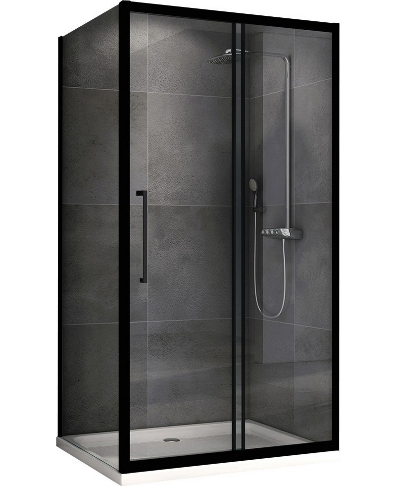 Изображение товара Душевой уголок ABBER Schwarzer Diamant AG30100BH S90B 100x90 см