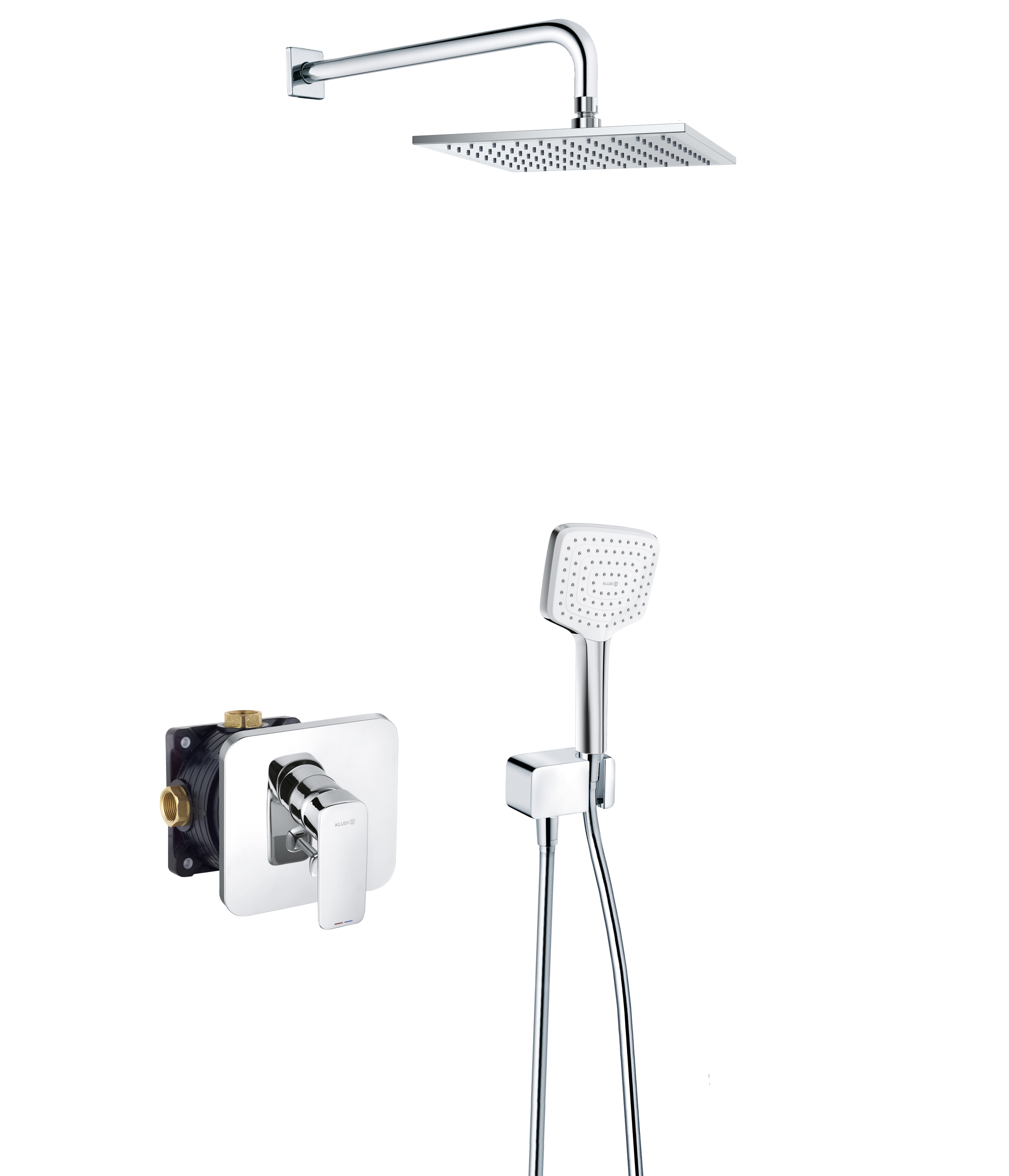 Изображение товара Душевая система Kludi Pure and Style 406300575 1 режим цвет хром Изображение товара Душевая система Kludi Pure and Style 406300575 1 режим цвет хром