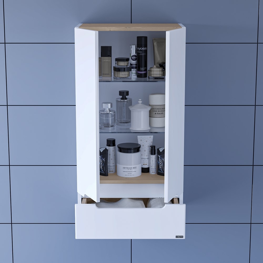 Изображение товара Шкаф подвесной СаНта Лондон 48/90 с 1 ящ. над стиральной машиной 424003