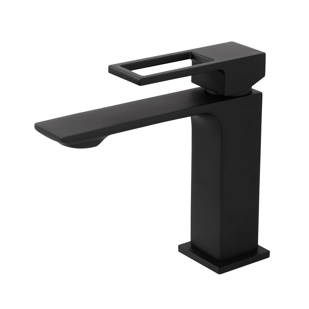 Изображение товара Смеситель для раковины BelBagno Luce LUC-LVM-NERO однорычажный цвет черный матовый