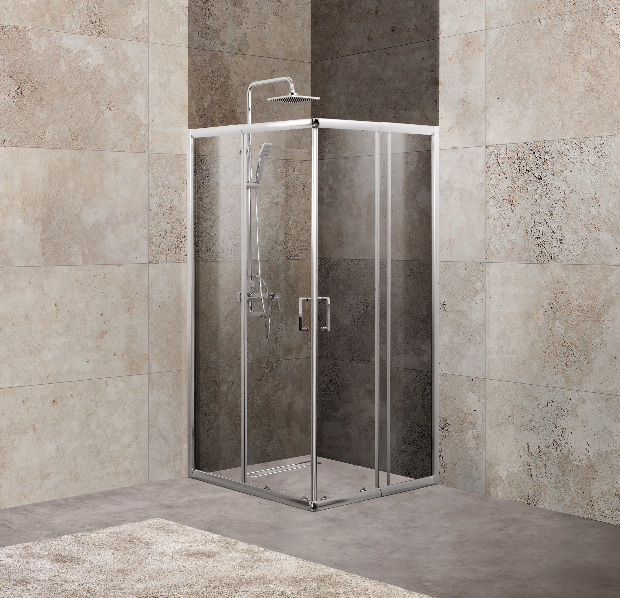 Изображение товара Душевой уголок BelBagno UNIQUE-A-2-75/90-C-Cr 75x90см