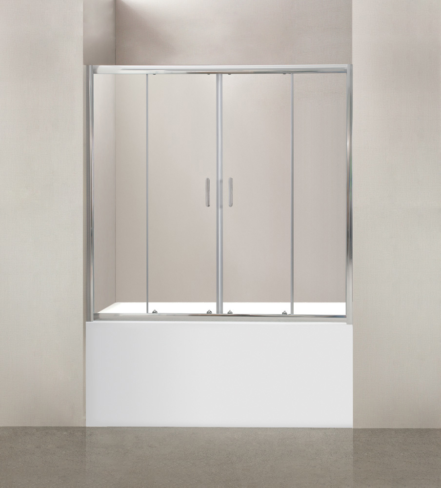 Изображение товара Шторка на ванну BelBagno UNO-VF-2-170/145-C-Cr 145х170 см