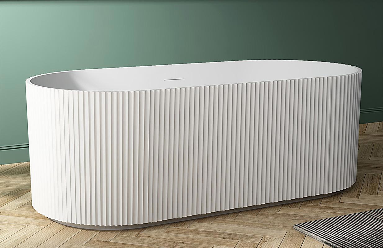 Изображение товара Ванна ABBER AB9325-1.7 Акриловая отделочная овальная 170x80x58 см