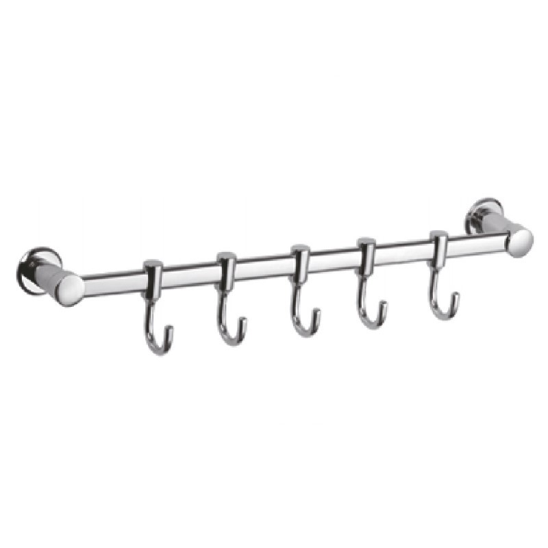 Изображение товара Планка с крючками для полотенец D-Lin D201851-5 хром