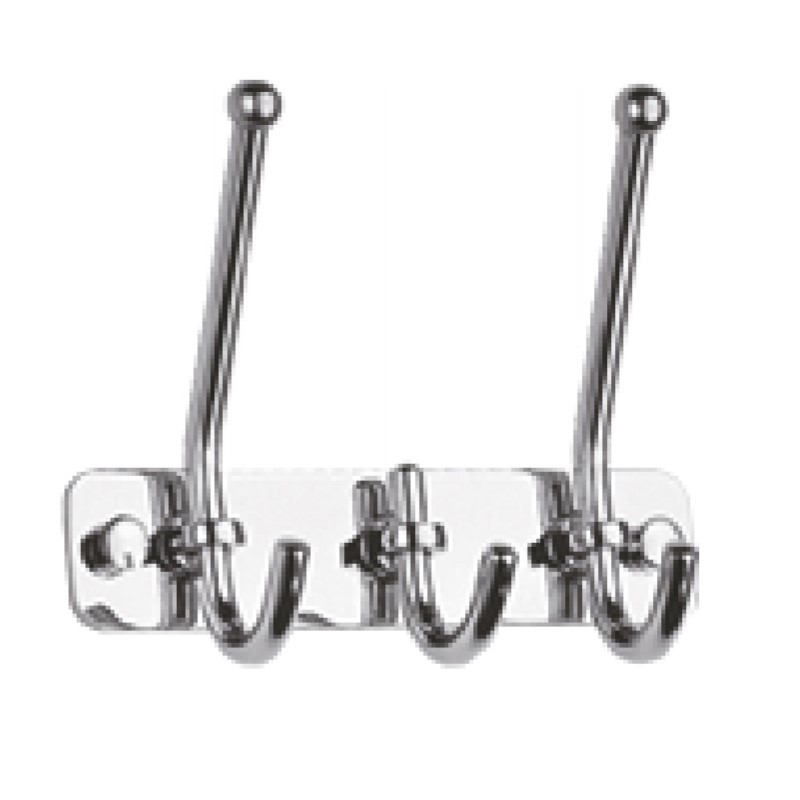 Изображение товара Планка с крючками для полотенец D-Lin D201854-3 хром