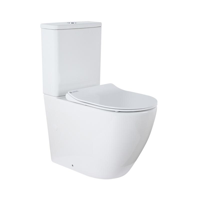 Изображение товара Унитаз напольный безободковый Azario Grado AZ-2141 универсальный выпуск горизонтальный слив