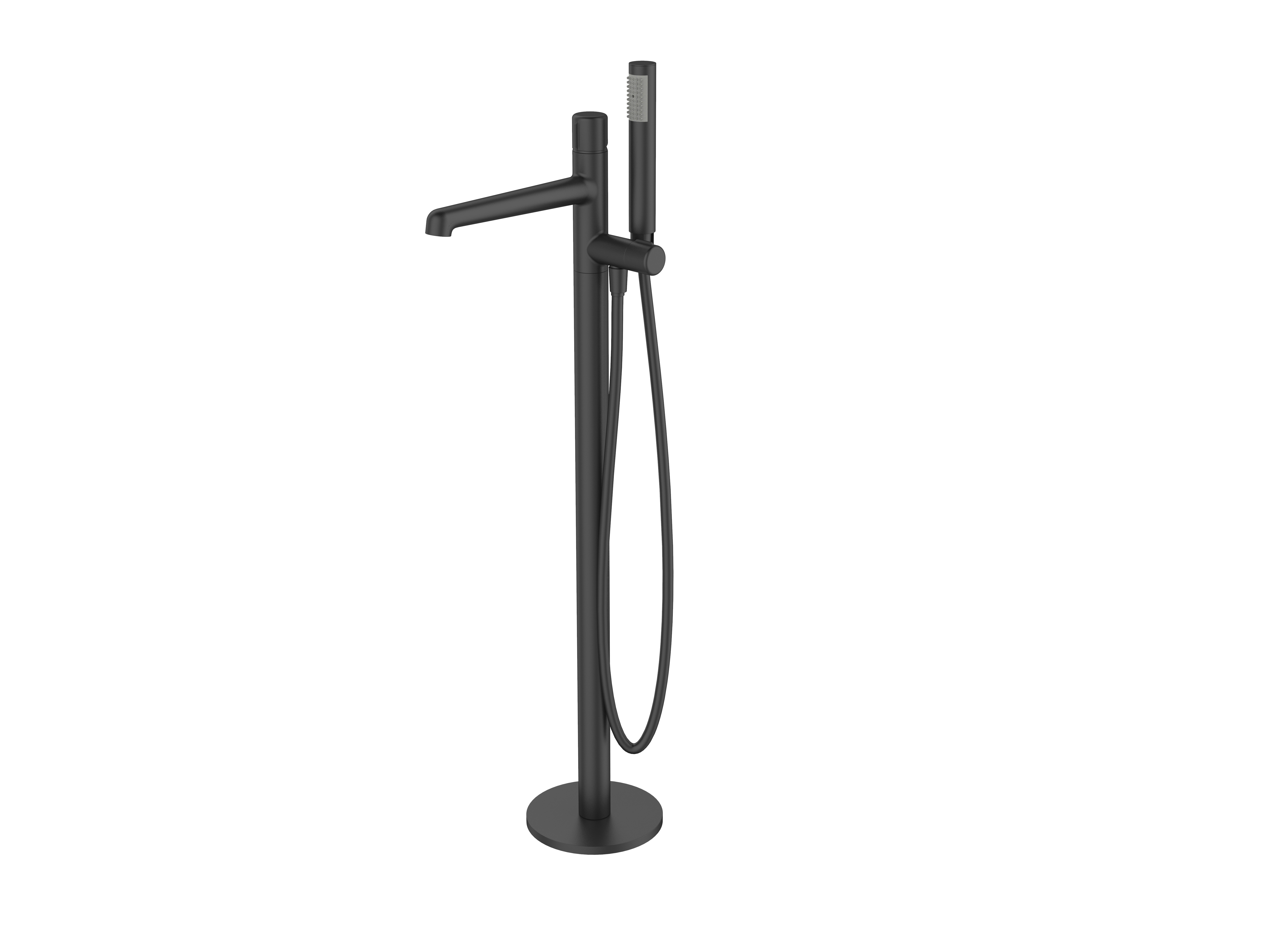Изображение товара Смеситель для ванны Belbagno Uno UNO-FMT-NERO однорычажный напольный цвет чёрный