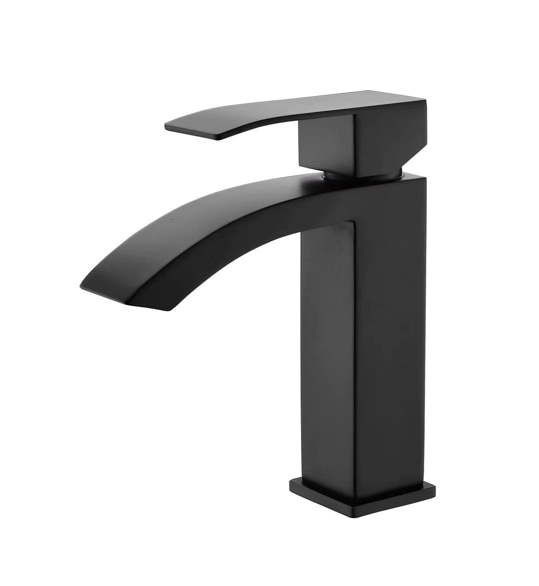 Изображение товара Смеситель SAVOL FS8601H однорычажный Черный — матовая нержавеющая сталь